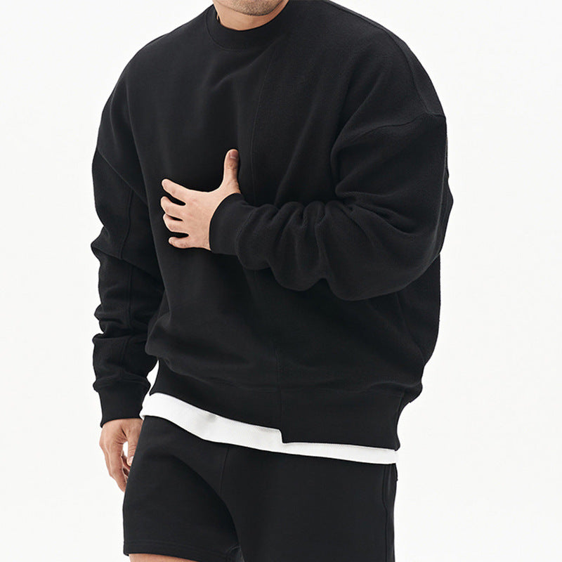 Herre Komfortabel Sweatshirt med moderne snit og høj krave Stilla