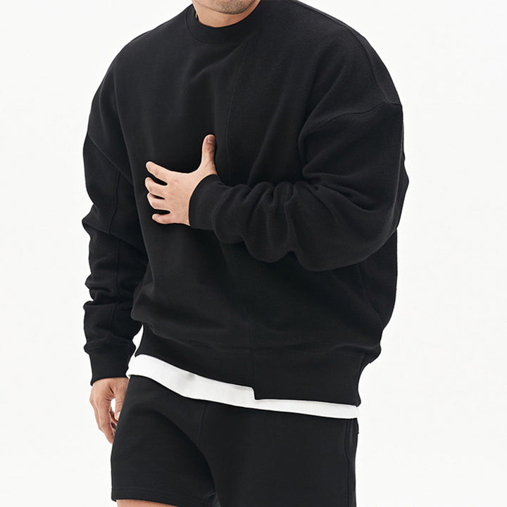 Herre Komfortabel Sweatshirt med moderne snit og høj krave Stilla