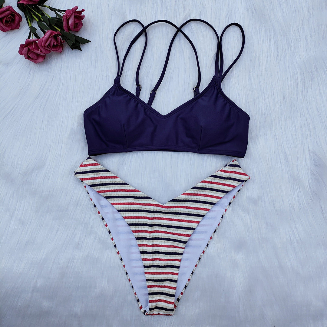 Dame Triangel-Bikini med flere stropper Skovae