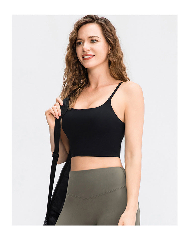 Stilla | Vest Med Brystpude Åndbar Fitness Camisole Top Til Kvinder