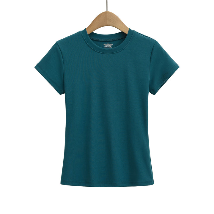 Dame klassisk Rundhals T-shirt lavet af blødt bomuldsstof Stilla