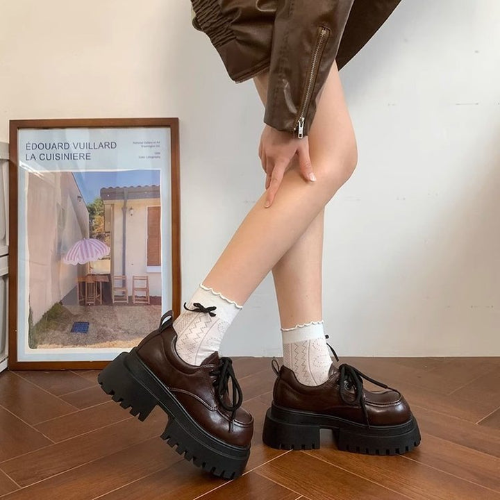 Dame Chunky Sneakers med høj plade og sporty remdesign Stilla