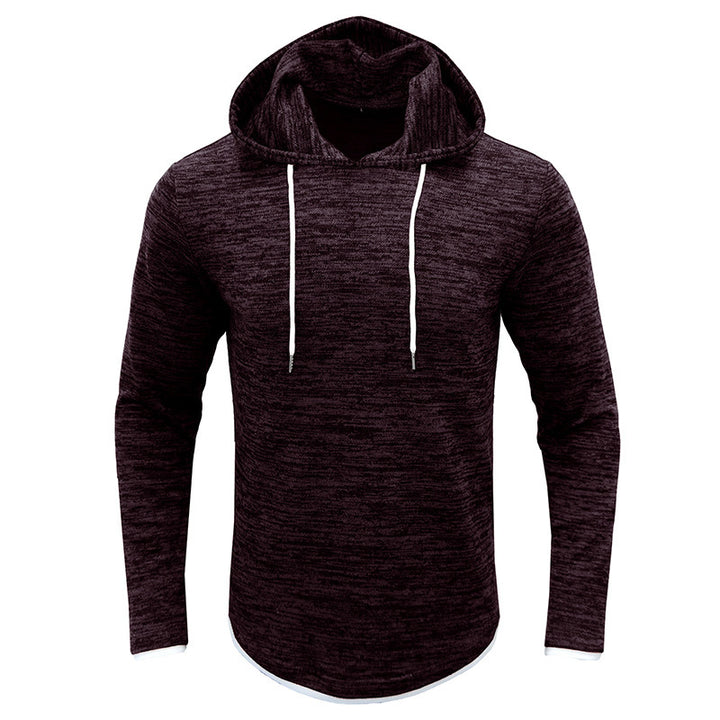 Herrer afslappet hoodie med struktureret design og kængurulomme Stilla