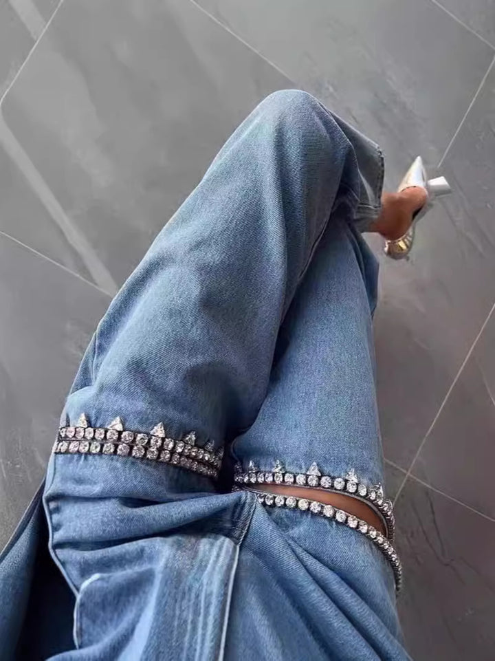 Damejeans med smuk stenudsmykning Stilla