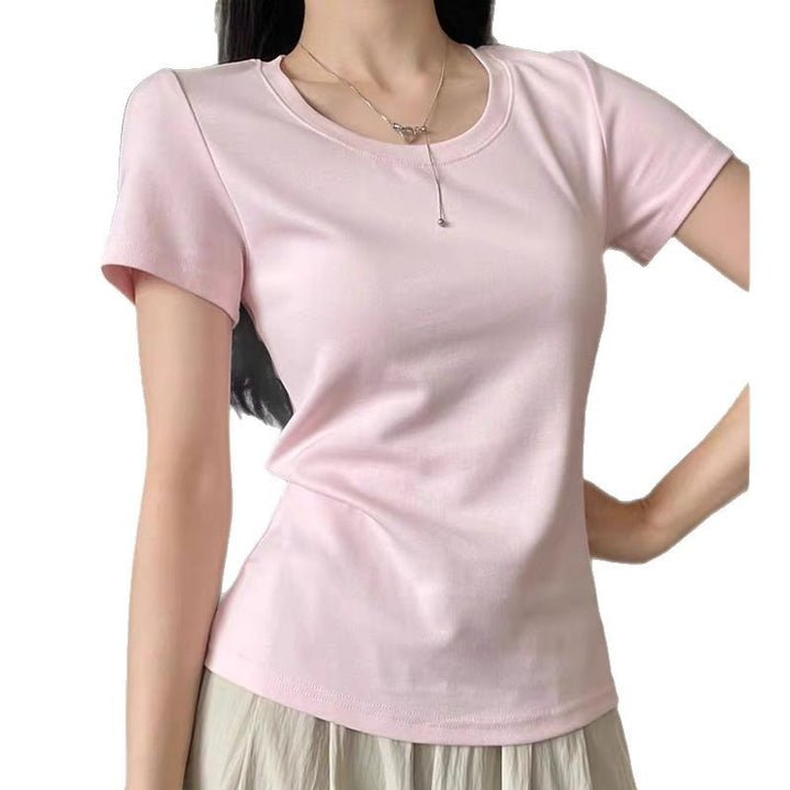 Femme Kortærmet Basic T-Shirt Stilla