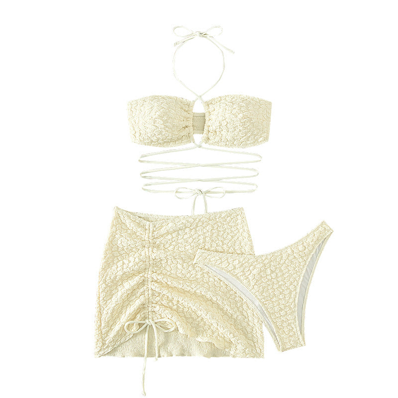 Dame Bikiniset med raffineret indpakningsdesign Skovae