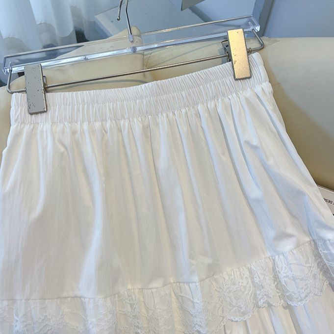 Kvinder Lange Jersey Nederdele med Flæse Detaljer Stilla