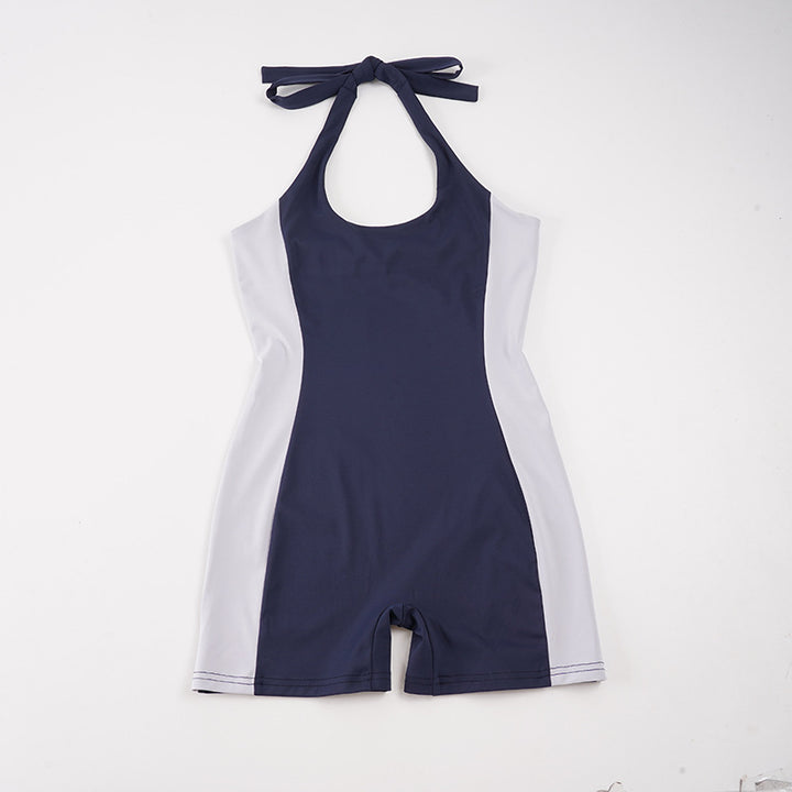 Dame Sporty svømmedragt med elegant halterdesign Skovae