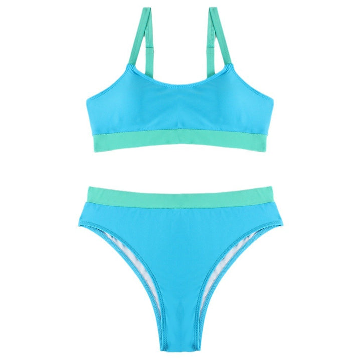 Kvinder Minimalistisk Højtaljet Bikini Sæt Stilla