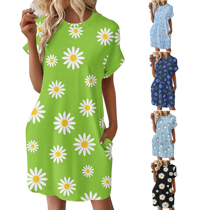 Dame Fritid Blomst Print Shift Kjole Stilla