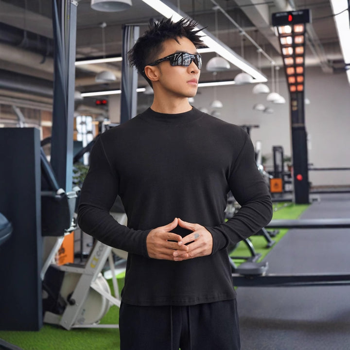 Herre Fitness Langærmet shirt med moderne snit og åndbar teknologi Stilla