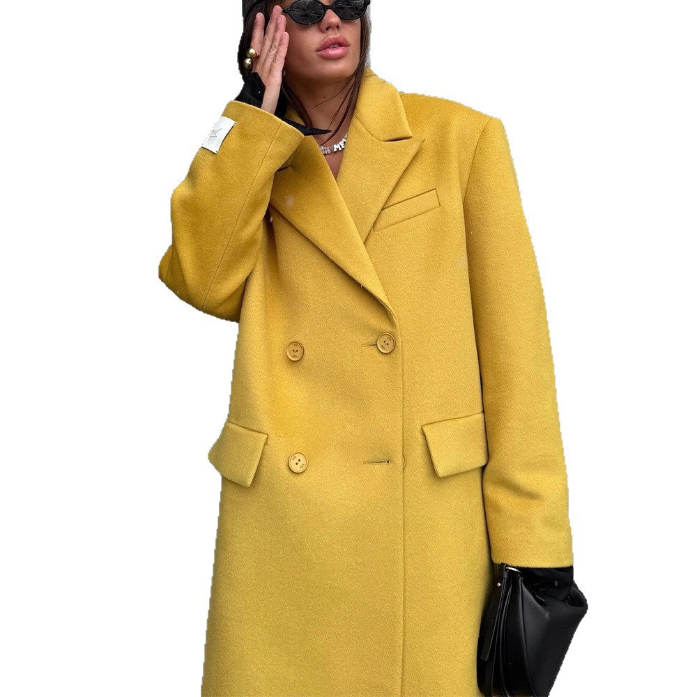 Dame Oversized Uldfrakke Stilla