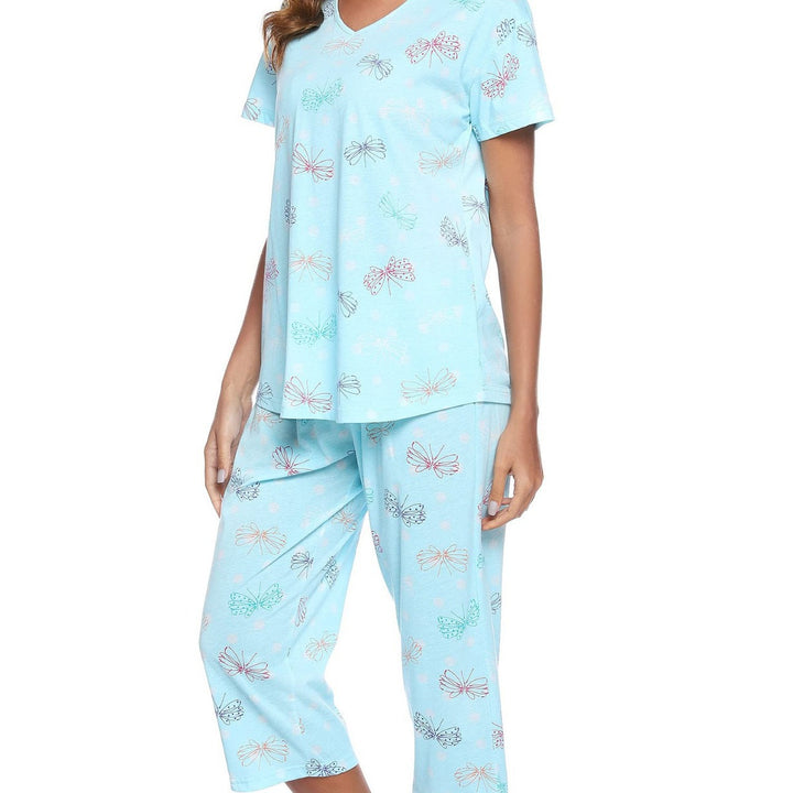 Damer Fun Grafik Pyjamas Sæt Stilla