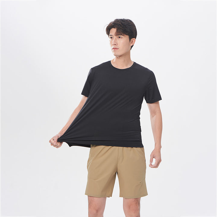 Herre teknisk sport T-shirt med strækbart stretchmateriale Stilla
