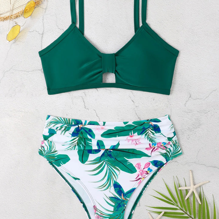 Dame Bikini-sæt med høj talje og dekorativ cut-out Stilla