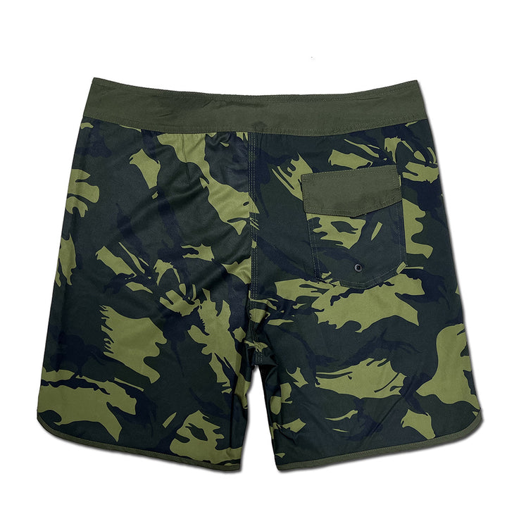Herrer Bade-Shorts i moderne camouflage-look med praktisk snor Stilla