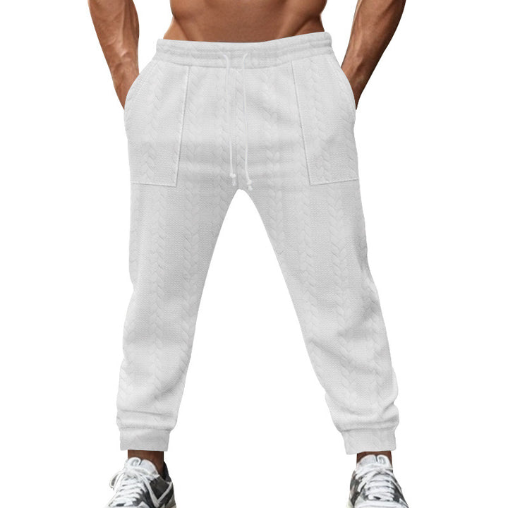 Herre afslappet strik joggingbukser med elastisk talje og praktiske lommer Stilla