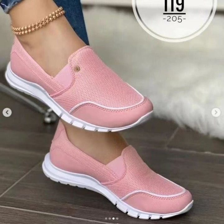 Dame Slip-On Sneakers med åndbart mesh-overflade og fleksibel sål Stilla
