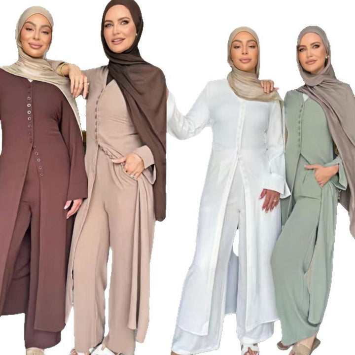 Kvinders jumpsuit med elegant knappedesign og brede ben Skovae