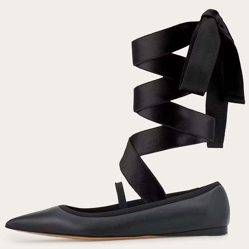 Femme Elegante Snørebånd-Ballerinaer Stilla
