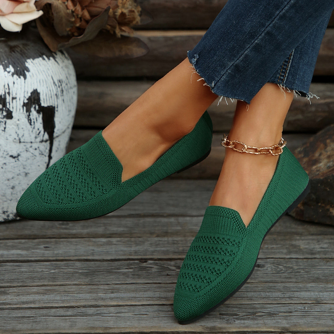 Dame Slip-ons med åndbart strikkemateriale Stilla