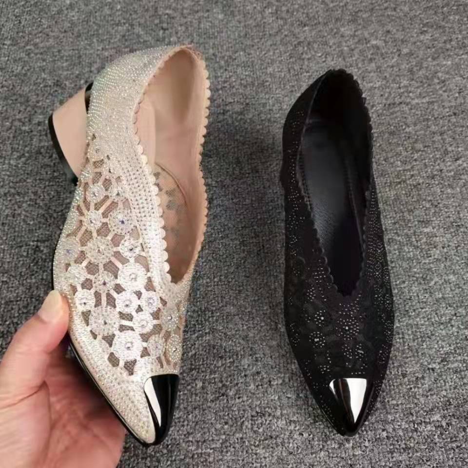 Dame krystalprydede stilettohæle Stilla
