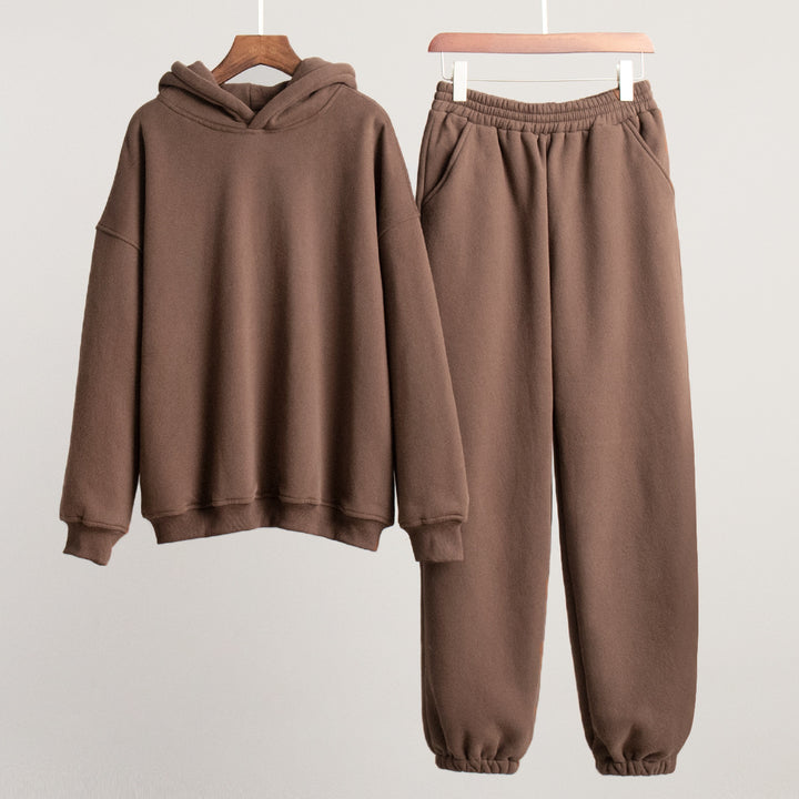 Kvindernes sporty hoodie og joggingbukser sæt Stilla