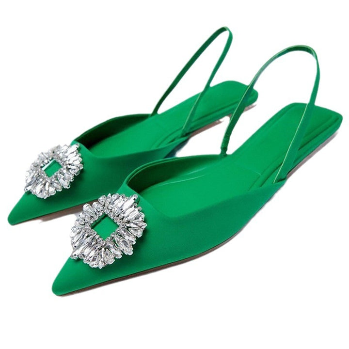 Dame Slingback Sko med glitrende smykkedetalje Stilla