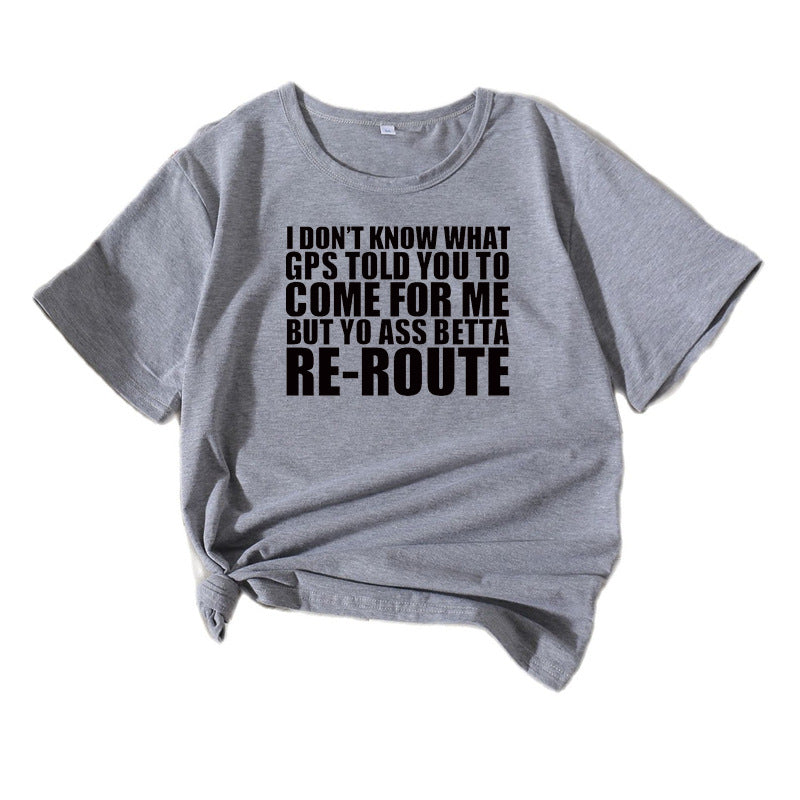 Dame Fritid Sjov Grafik T-shirt Stilla