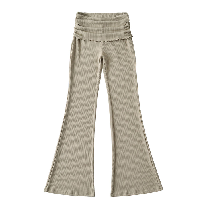 Damer Bredskåret Plisseret bukser med elastisk talje og moderigtigt design Stilla