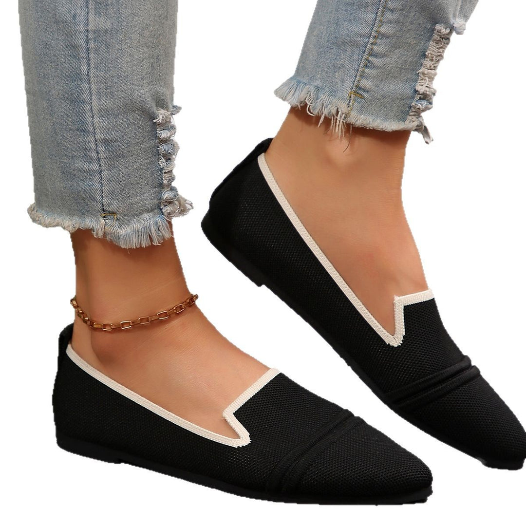Dame moderne Ballerinas med åndbart overmateriale og fleksibel fodseng Stilla