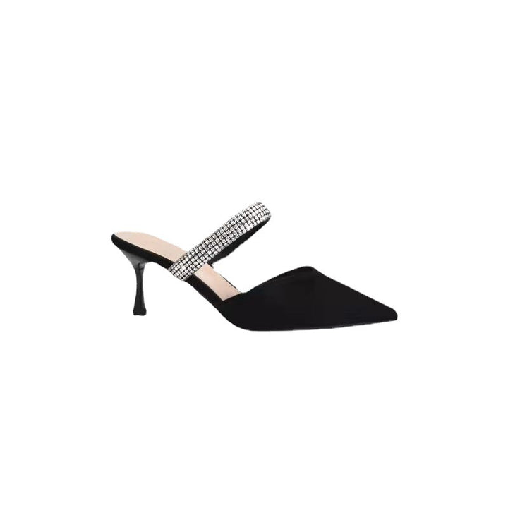 Dame Sling-pumps med strålende rem og spids form Stilla