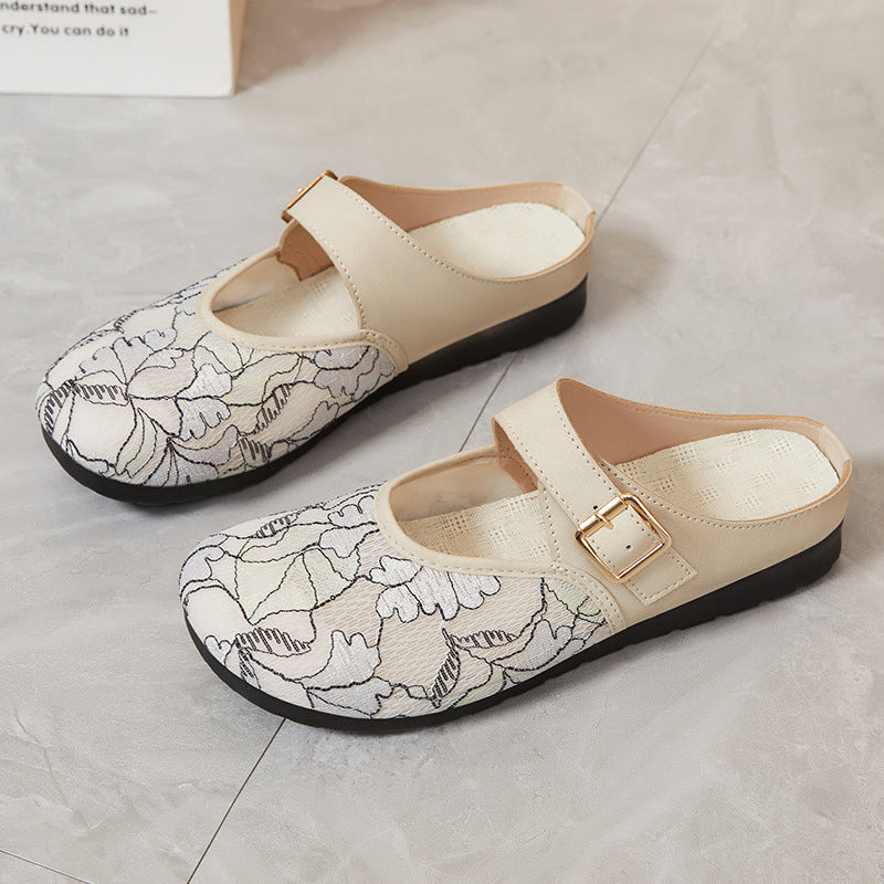 Femme Floral Clogs til at glide i Stilla