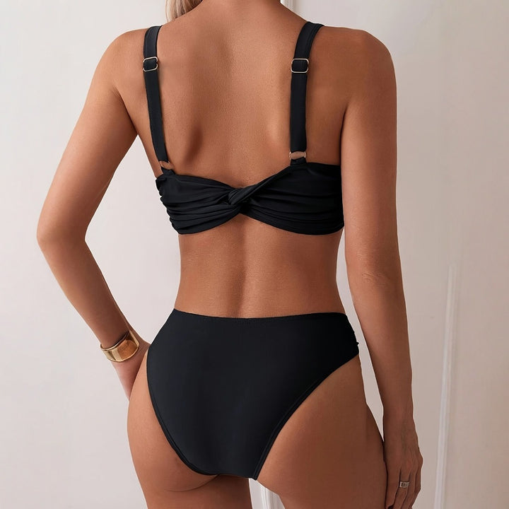 Dame Bikini-sæt med moderigtigt ringdetalje Skovae