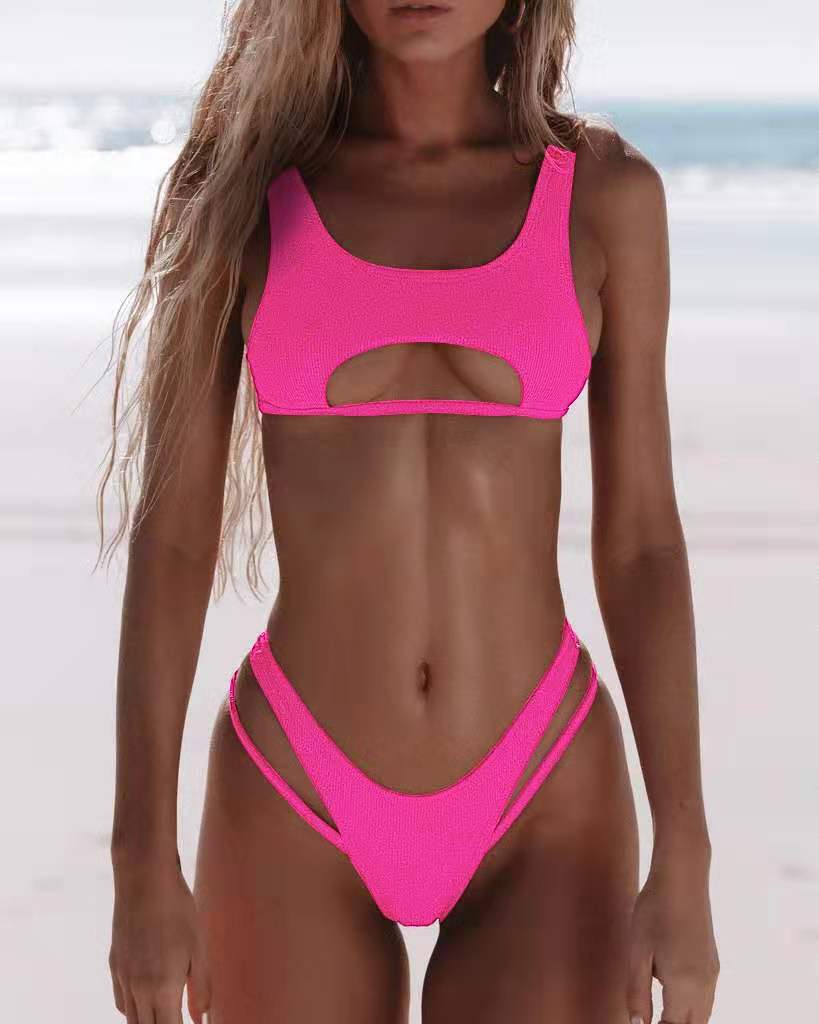 Dame bikini sæt med innovativt cut-out design Skovae