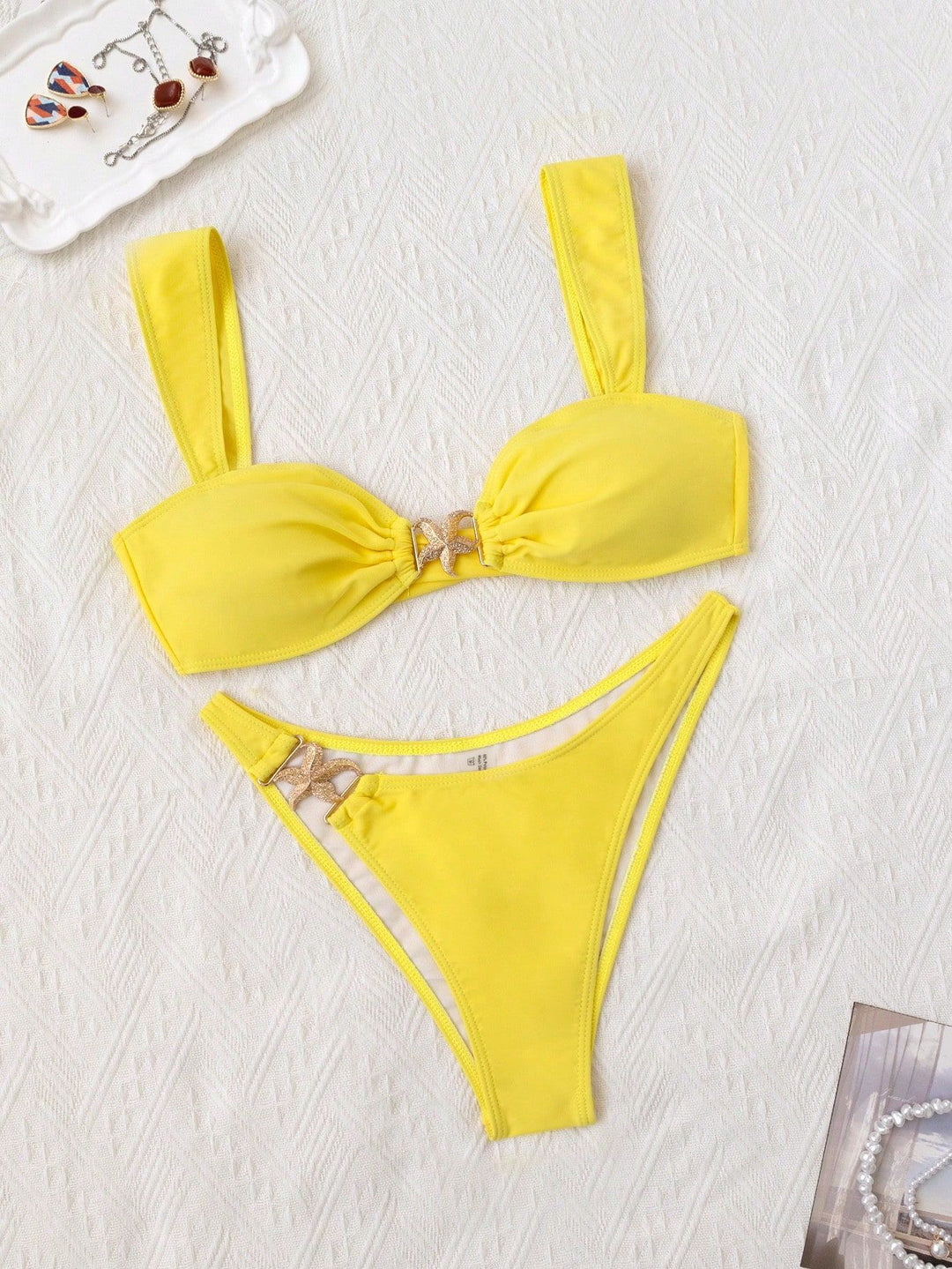 Dame Bikini-sæt med elegant design og justerbare stropper Stilla