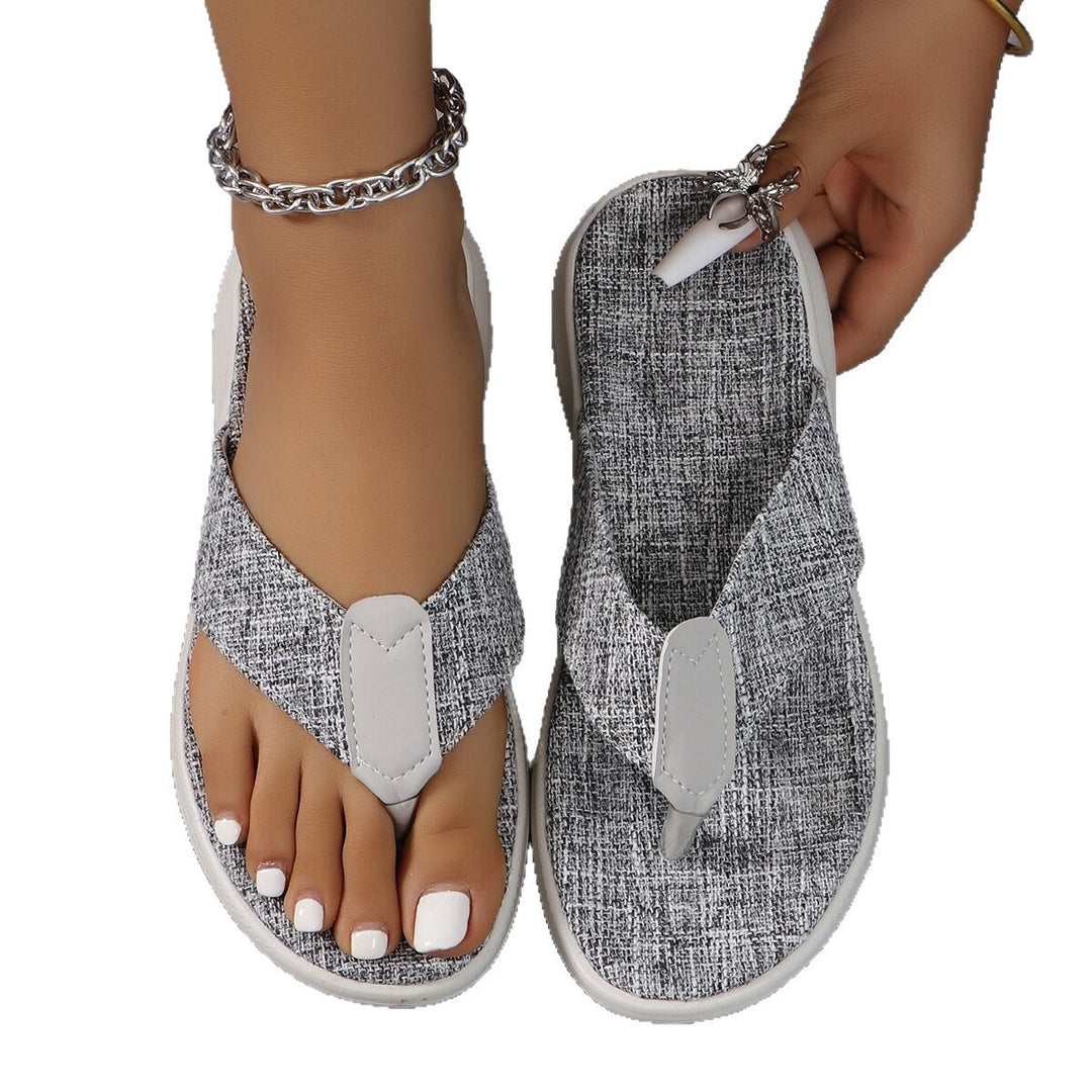 Dame toe-separer sandaler med ergonomisk fodseng og fleksibelt overmateriale Stilla