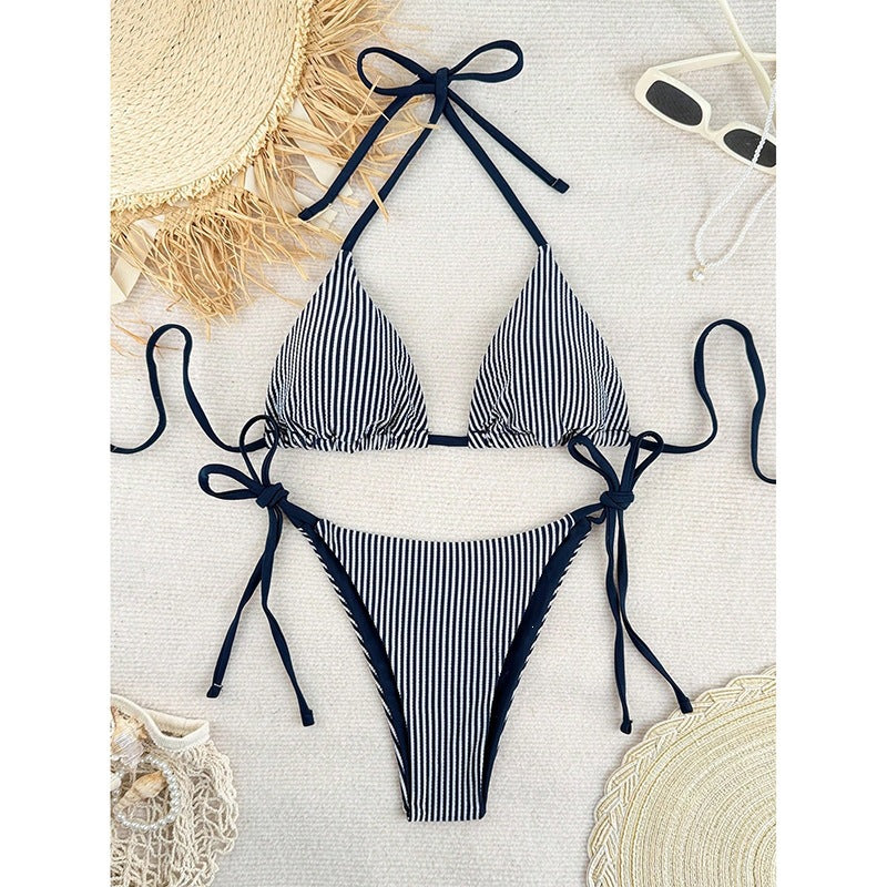 Dame Triangel-Bikini med justerbare bånd Skovae