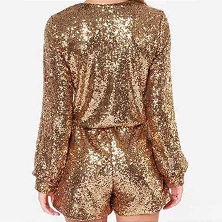 Stilla | Glamourøs sexet paillet jumpsuit