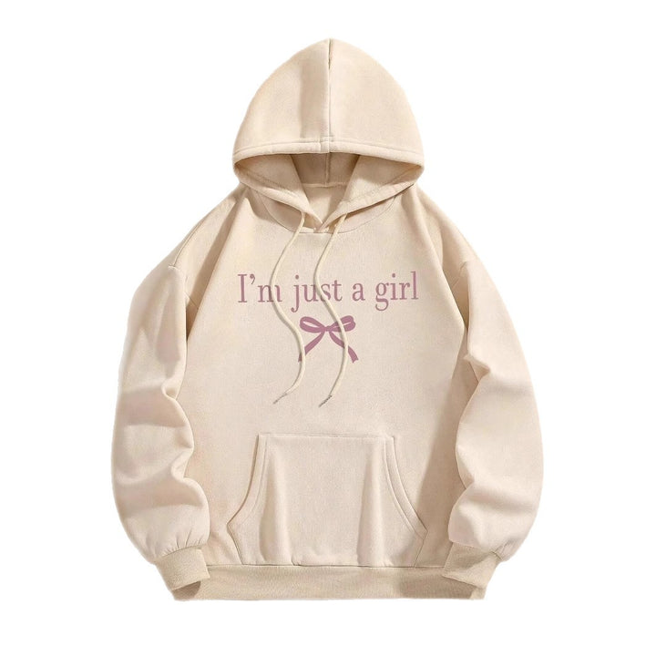 Kvinders hoodie med moderne print og klassisk snit Stilla