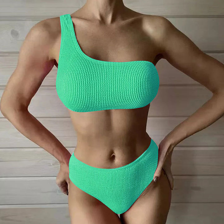 Dame Ensidig Bikini med højskåret snit Skovae
