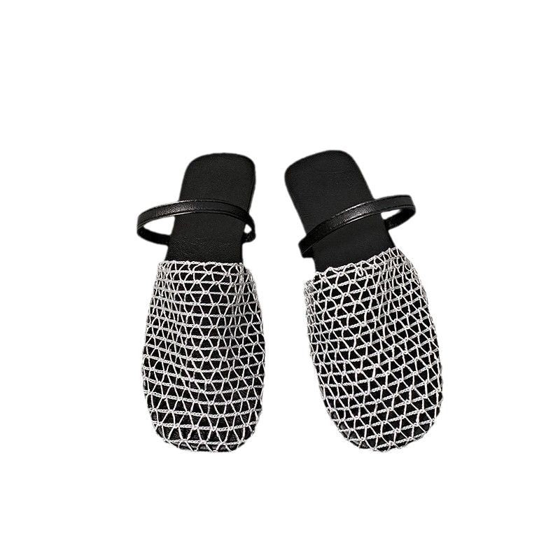 Dame Trendy Slippers med moderne netdesign og blødt fodbetræk Stilla