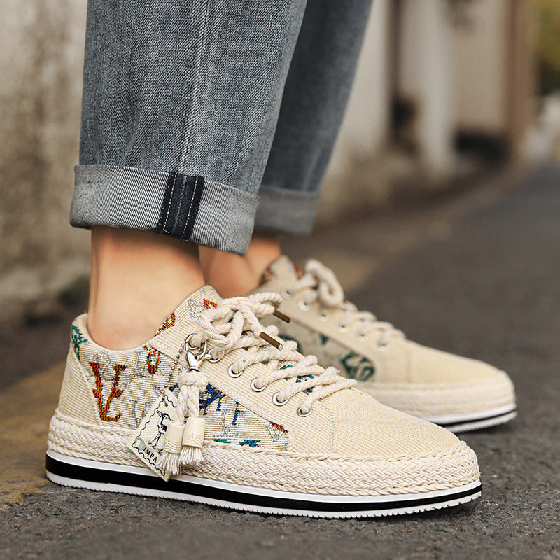 Dame Fritid Espadrille Sneakers med dekorativt Charm-detalje Stilla