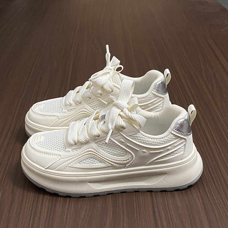 Dame Sporty Sneakers med åndbar mesh-overflade og støddæmpende sål Stilla