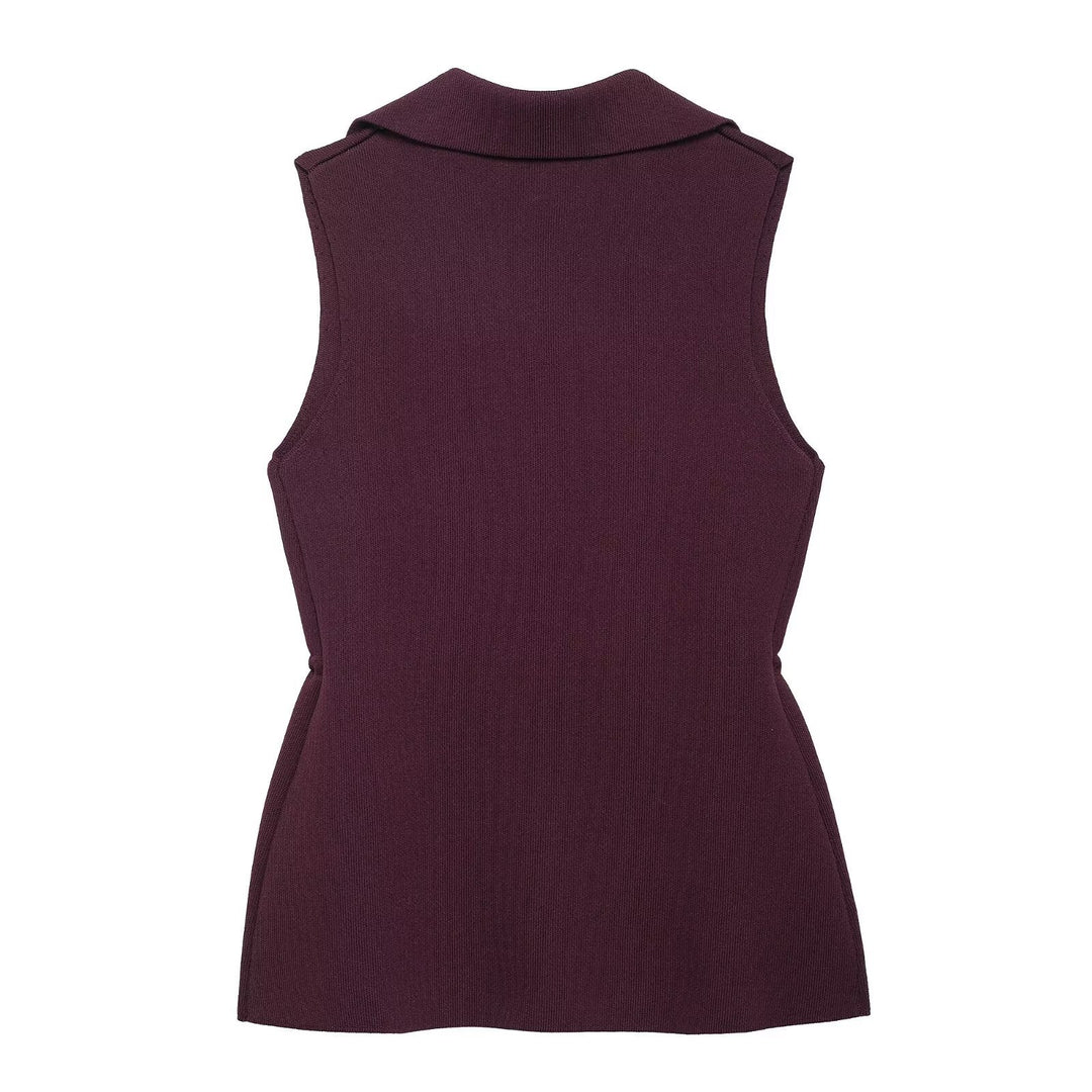 Dame Moderne Vest med taljeret Silhuet og elegante Knapdetaljer Stilla