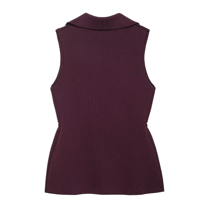 Dame Moderne Vest med taljeret Silhuet og elegante Knapdetaljer Stilla