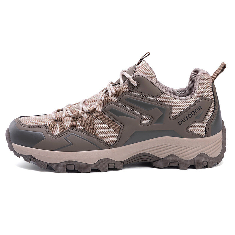 Herrer nan robust Trail- og vandresneaker med multiterræn-profilsole, åndbart mesh-overdel og forstærket tåhætte Skovae