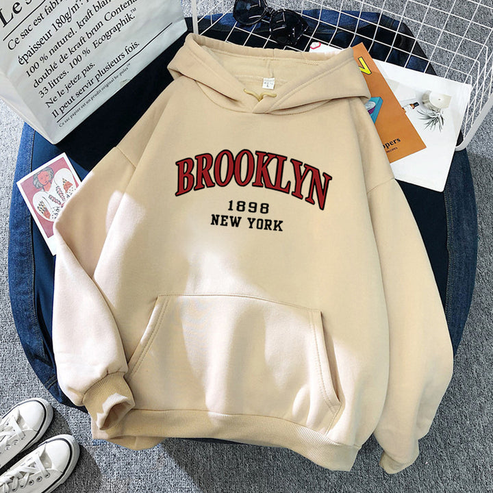 Kvindernes hoodie med urban Brooklyn design Skovae