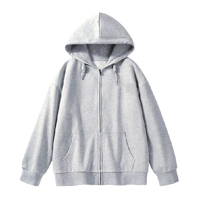 Kvindernes hoodie sweatshirt jakke med ergonomisk snit og praktisk lynlås