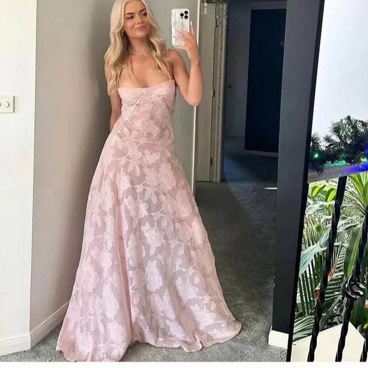 Dame Blomster Spids Aftenkjole Stilla